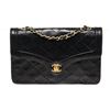 Image 1 : Chanel Black Leather Quilted Single Flap Chain Shoulder Bag