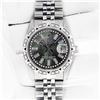 Image 3 : Rolex Mens Stainless Steel Black MOP Baguette Diamond 36MM Datejust Wristwatch W