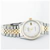 Image 4 : Rolex Mens 2T Mother Of Pearl Roman Datejust Oyster Perpetual Wristwatch 36MM