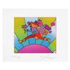 Image 2 : Flower Jumper Over Sunrise Ver I by Peter Max