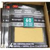 Image 1 : LOT OF 5 NEW PACKS OF 3M 60 GRIT SAND PAPER SHEETS