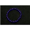 Image 1 : #360-NATURAL AMETHYST BEAD BRACELET 7.5"
