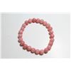 Image 1 : #280-NATURAL RHODOCHROSITE BEAD BRACELET 7.5"