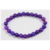 Image 1 : #286-NATURAL PURPLE SUGILITE BEAD BRACELET 7.5"