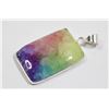 Image 1 : #112-NATURAL RAINBOW SOLAR QUARTZ PENDANT