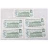 Image 2 : CONSECUTIVE UNCIRCULATED $1 X 5