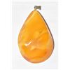 Image 1 : 13.30GR LARGE BALTIC AMBER SILVER PENDANT