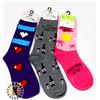 Image 1 : THREE NEW WOMEN'S FUN PATTERN SOCKS