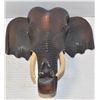 Image 1 : CARVED WOODEN ELEPHANT WALL MOUNT