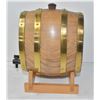 Image 1 : 1970'S OAK & BRASS WHISKEY BARREL ON STAND