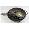 Image 1 : CAST IRON FRYING PANS
