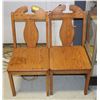 Image 1 : PAIR OF VINTAGE WOODEN CHAIRS