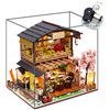 Image 1 : NEW IN BOX DIY MINIATURE WOODEN SUSHI RESTAURANT