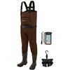 Image 1 : PAIR OF NEW TIDEWE NEOPRENE HIP WADERS SZ 9