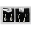 Image 1 : 2 PAIRS 925 SILVER EARRINGS