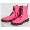 Image 1 : BRIGHT PINK WATERPROOF HIGH TOP BOOTS WOMEN'S SZ 8