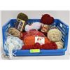 Image 1 : BOX OF KNITTING WOOL / YARN. MANY ARE NEW