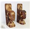 Image 1 : PAIR OF AFRICAN CARVED BOOKENDS