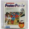 Image 1 : 1974 GIANT SUPERMAN FLOOR POSTER PUZZLE COMPLETE