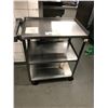 Image 1 : VOLLRATH 24"W X 16"D X 32"H STAINLESS STEEL 3 TIER COMMERCIAL MOBILE CART