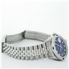 Image 9 : Rolex Mens Stainless Steel Blue Vignette Diamond & Sapphire Datejust Wristwatch