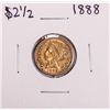 Image 1 : 1888 $2 1/2 Liberty Head Quarter Eagle Gold Coin