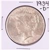 Image 1 : 1934-D $1 Peace Silver Dollar Coin