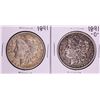 Image 1 : Lot of 1891 & 1891-O $1 Morgan Silver Dollar Coins