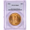 Image 1 : 1924 $20 St. Gaudens Double Eagle Gold Coin PCGS MS65