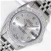 Rolex Ladies Stainless Steel Silver Star Diamond Datejust Wristwatch