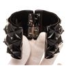 Image 7 : Chanel Black Enamel Stud Cuff Bracelet
