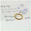 Image 1 : Vintage 18k Yellow Gold Channel French Ruby & Diamond Engraved Stack Band Ring