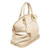 Image 2 : Louis Vuitton White Canvas Leather Lockit MM Satchel Bag