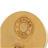 Image 5 : Hermes Gold Leather Clip-on Earrings