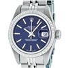 Image 8 : Rolex Ladies Stainless Steel Blue Index 26MM Quickset Oyster Perpetual Datejust