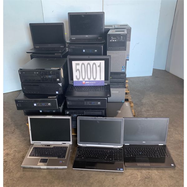 CPUs, LAPTOPS, Selling Offsite: Located in Tuscaloosa, AL