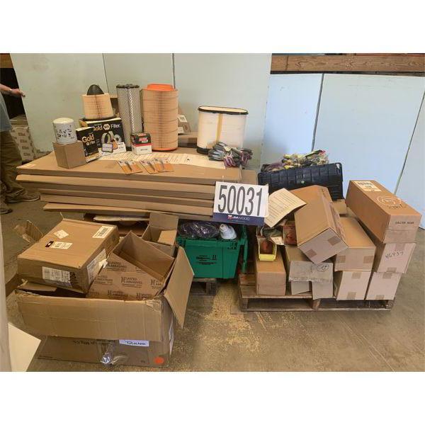 VARIOUS AUTOMOBILE AIR FILTERS, MISC BOLTS, BASEBOARD CLEANER, PAINT, PLOTTER PAPER, Selling Offsite