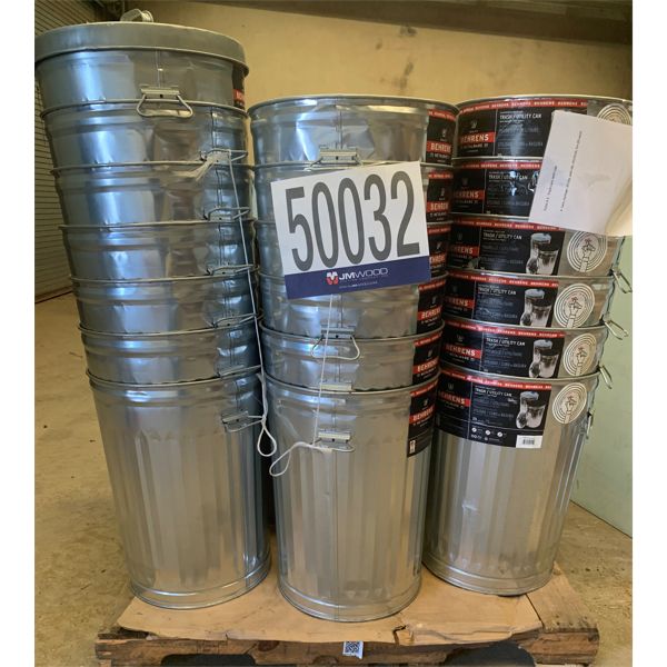 METAL TRASH CANS, Selling Offsite: Located in Tuscaloosa, AL