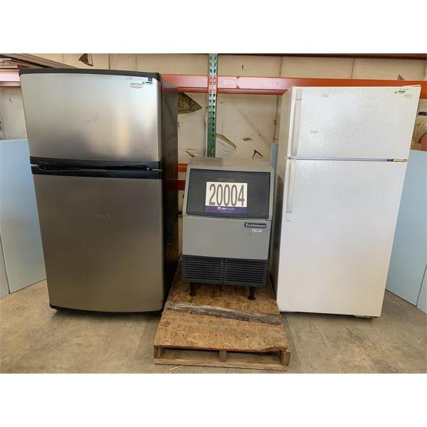 REFRIGERATORS, ICE MACHINE, Selling Offsite: Located in Tuscumbia, AL