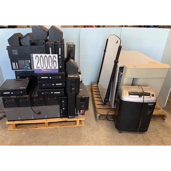 UPSs, SHREDDERS, SCANNERS, CPUs, ROUTER, Selling Offsite: Located in Tuscumbia, AL