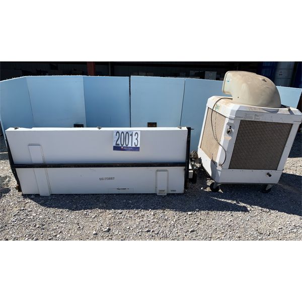 EVAPORATIVE COOLING FAN, EARLY WARNER SIGN, Selling Offsite: Located in Tuscumbia, AL