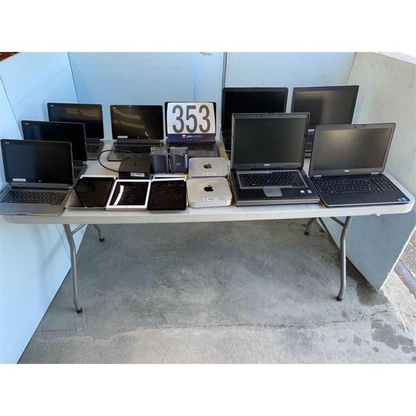 LAPTOPS, IPADS, MICROCOMPUTER SYSTEMS, DOCKING STATION, Selling Offsite: Located in Montgomery, AL