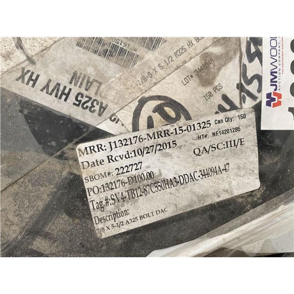 7/8" x 5-1/2" A325 BOLTS