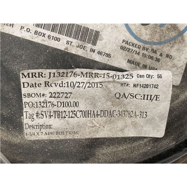 1-1/4" x 7" A490 BOLTS