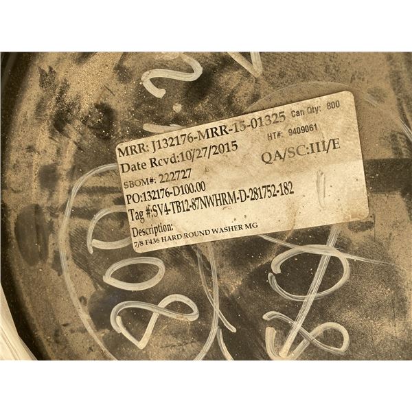 7/8" F436 HARD ROUND WASHERS