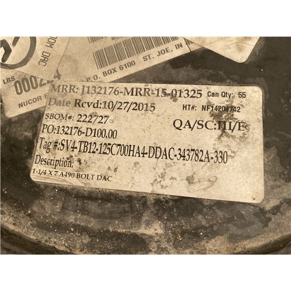 1-1/4" x 7" A490 BOLTS