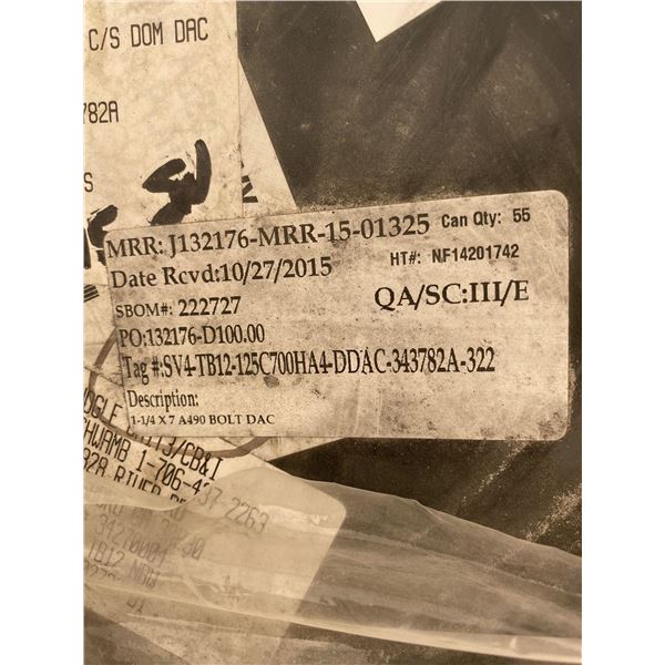 1-1/4" x 7" A490 BOLTS