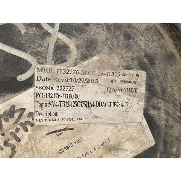 1-1/4" A490 & 1" A352 BOLTS
