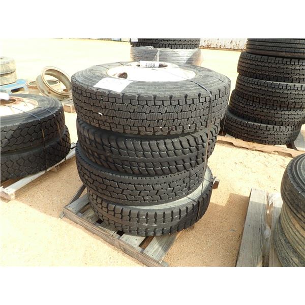 (4) 11R22.5 TIRES & RIMS (A2)