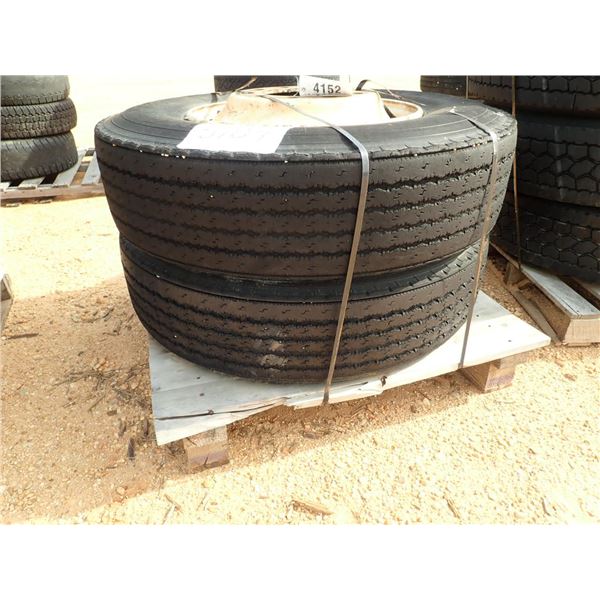 (2) 11R22.5 TIRES & RIMS (A2)